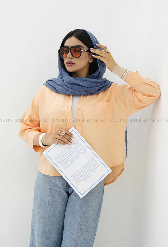 شومیز لینن مارینا کد1006235